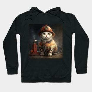 Cat Firefighter Hoodie